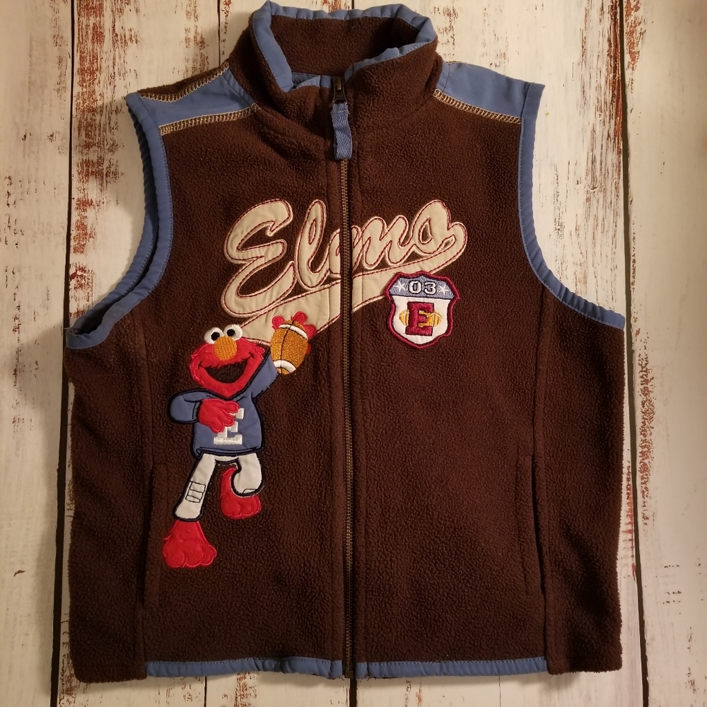 Sesame Street Elmo Zippered Vest - Size 4T